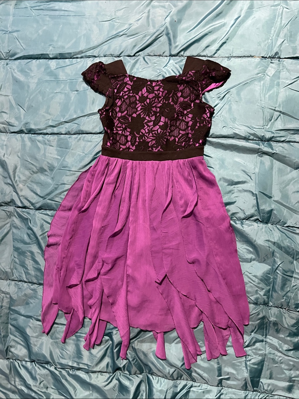 Disney Purple and Black Lace Party Dress